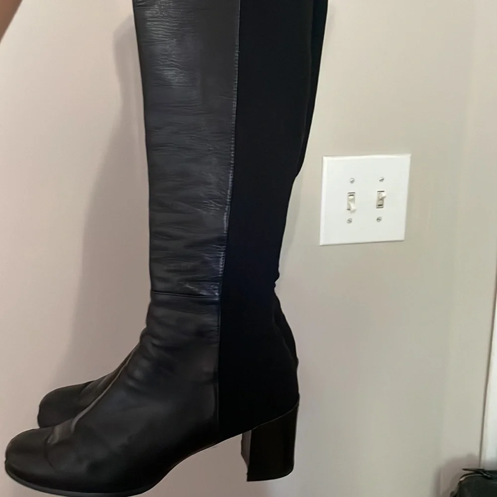 Stuart Weitzman Stand Leather Over-The-Knee Boot - Picture 6 of 11